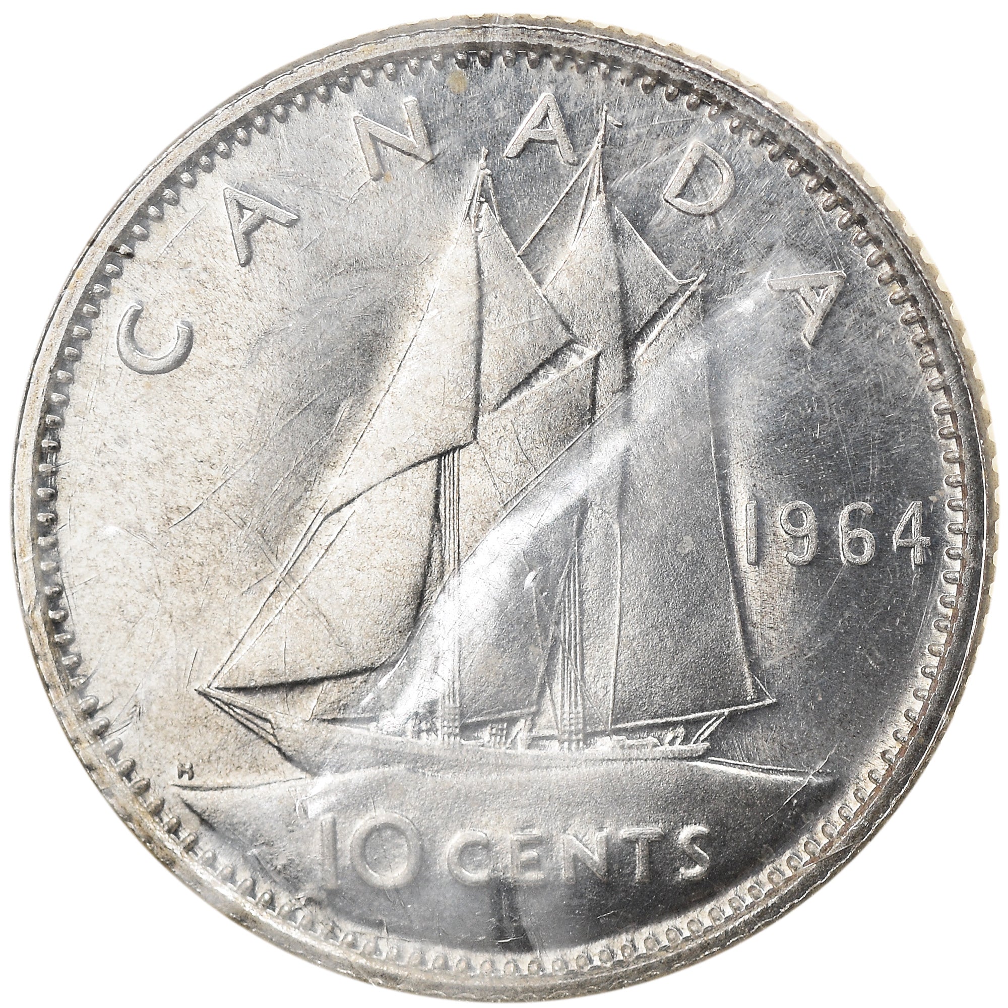 Monnaie, Canada, Elizabeth II, 10 Cents, 1964, Royal Canadian Mint, Ottawa, FDC