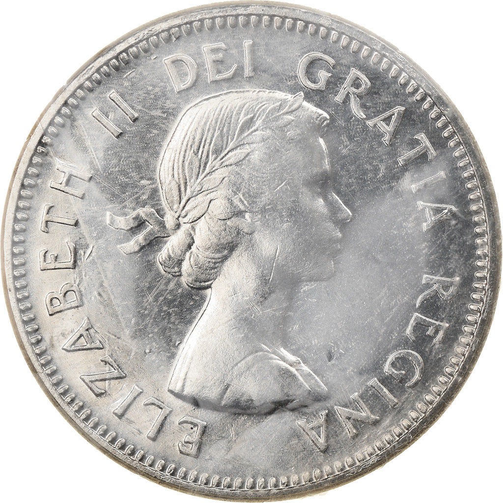 Coin, Canada, Elizabeth II, 5 Cents, 1964, Royal Canadian Mint, Ottawa