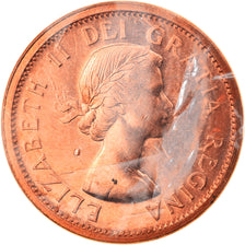 Coin, Canada, Elizabeth II, Cent, 1964, Royal Canadian Mint, Ottawa, MS(65-70)