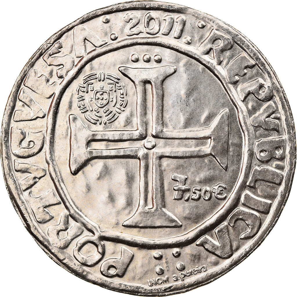 Portugal, 7,5 Euro, 2011, MS(63), Cupro-nickel, KM:New