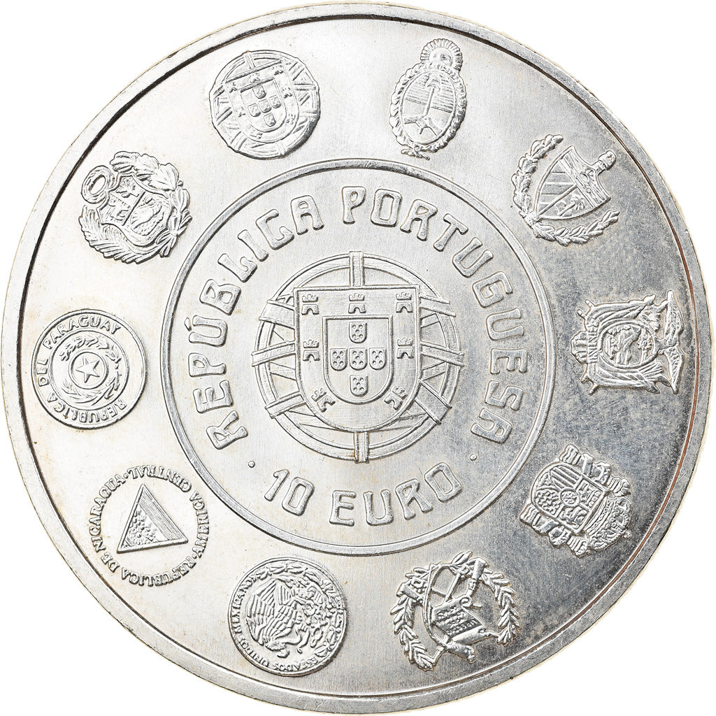 Portugal, 10 Euro, 2005, Lisbon, AU(55-58), Silver, KM:768