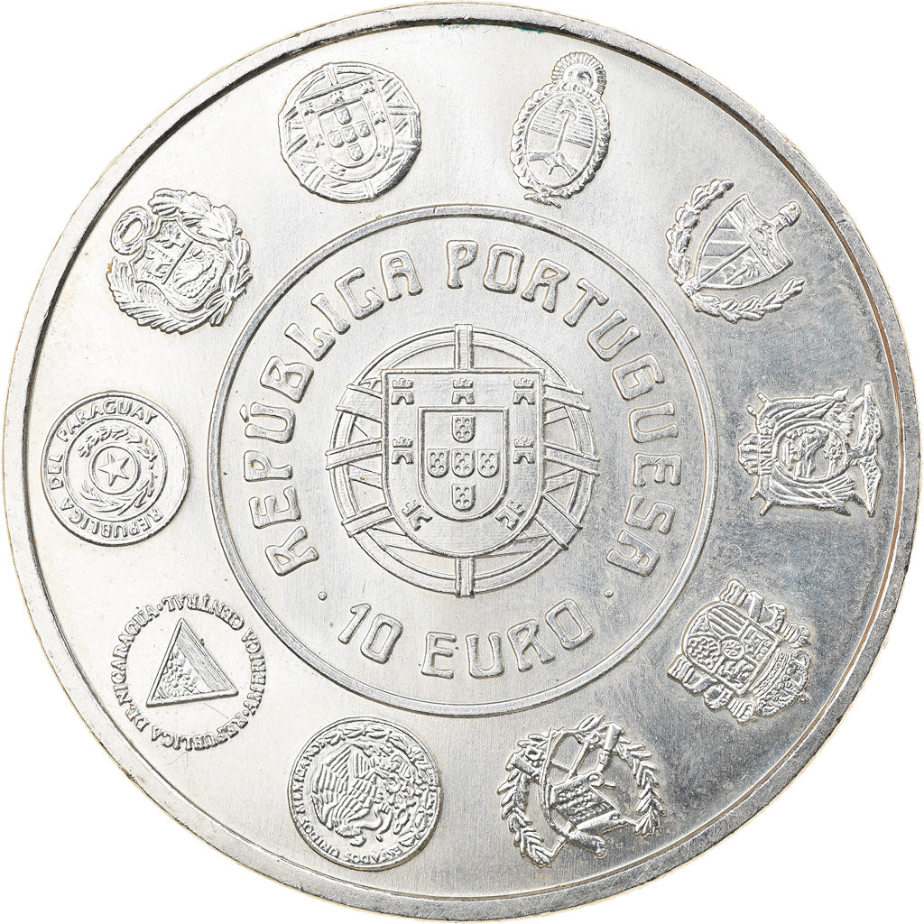 Portugal, 10 Euro, 2005, Lisbon, AU(55-58), Silver, KM:768