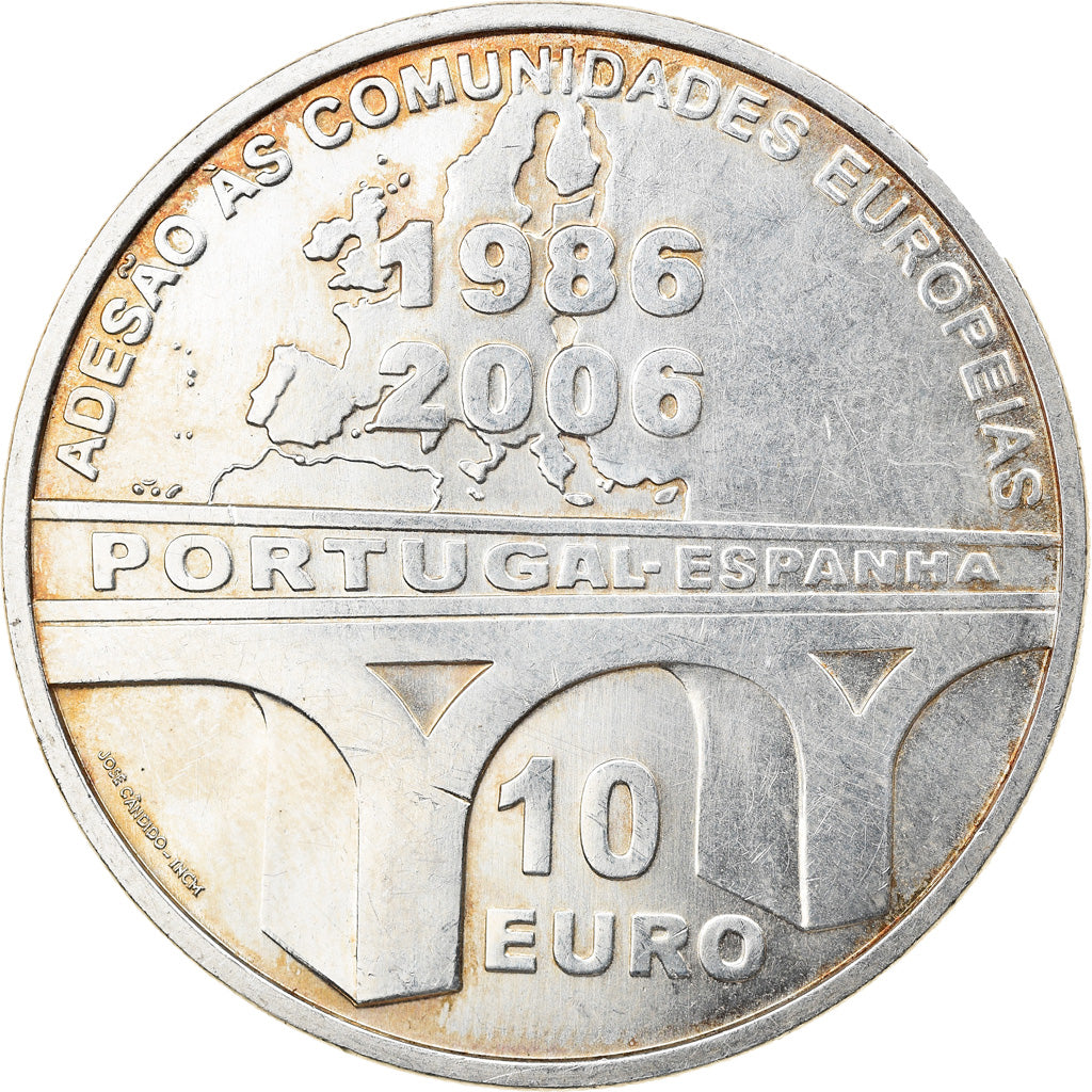 Portugal, 10 Euro, 2006, Lisbon, AU(50-53), Silver, KM:775