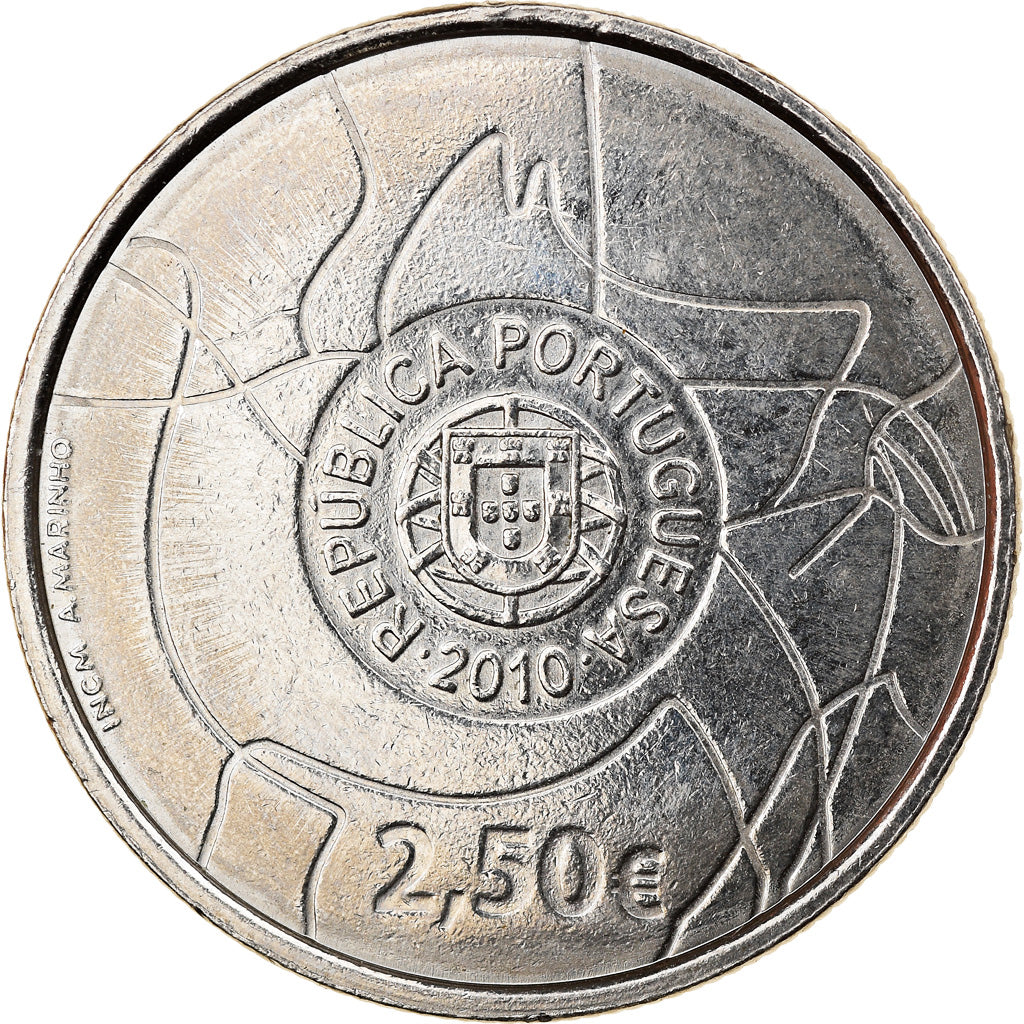 Portugal, 2-1/2 Euro, 2010, Lisbonne, SUP, Copper-nickel, KM:801