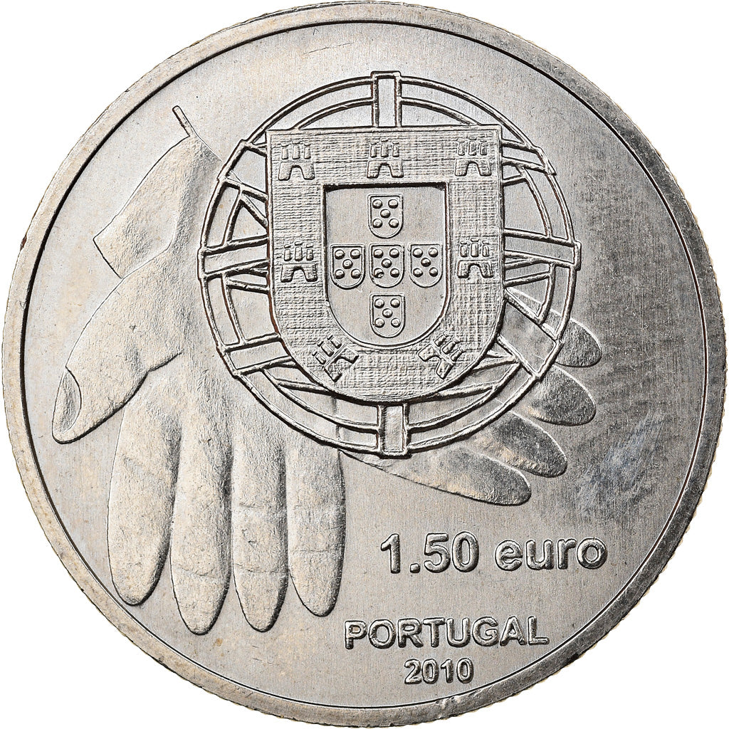 Portugal, 1-1/2 Euro, 2010, Lisbon, EBC, Cobre - níquel, KM:795