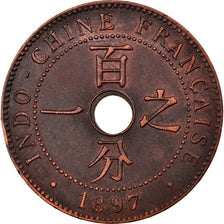 Coin, FRENCH INDO-CHINA, Cent, 1897, Paris, EF(40-45), Bronze, KM:8