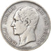 Moneda, Bélgica, Leopold I, 5 Francs, 5 Frank, 1850, BC+, Plata, KM:17