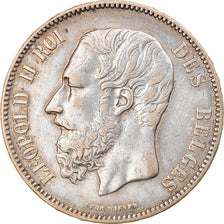 Coin, Belgium, Leopold II, 5 Francs, 5 Frank, 1872, EF(40-45), Silver, KM:24