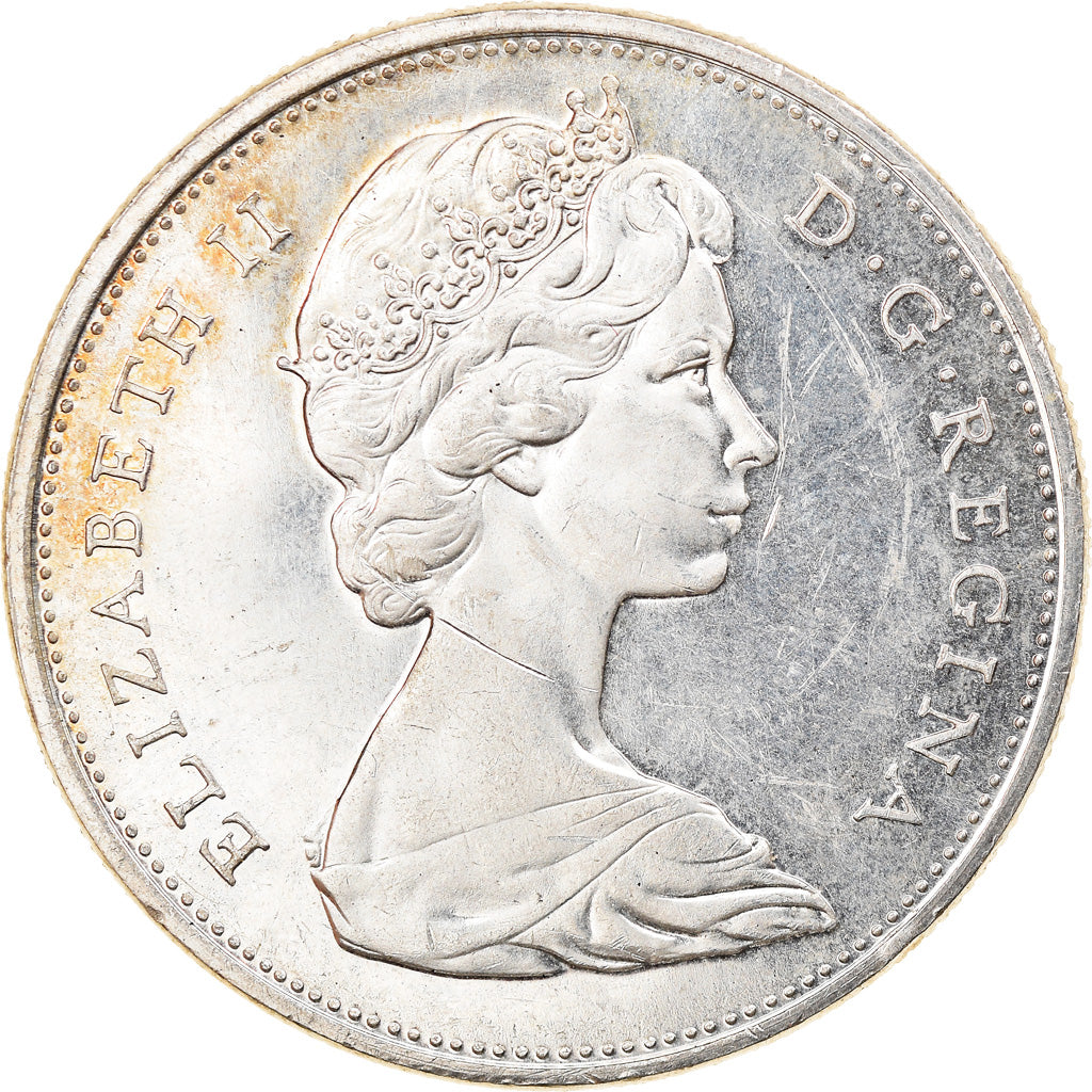 Coin, Canada, Elizabeth II, Dollar, 1965, Royal Canadian Mint, Ottawa