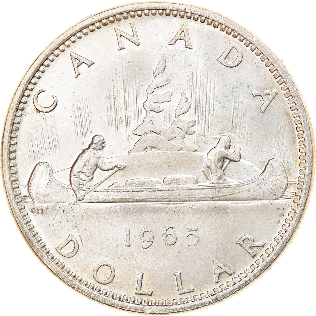 Coin, Canada, Elizabeth II, Dollar, 1965, Royal Canadian Mint, Ottawa