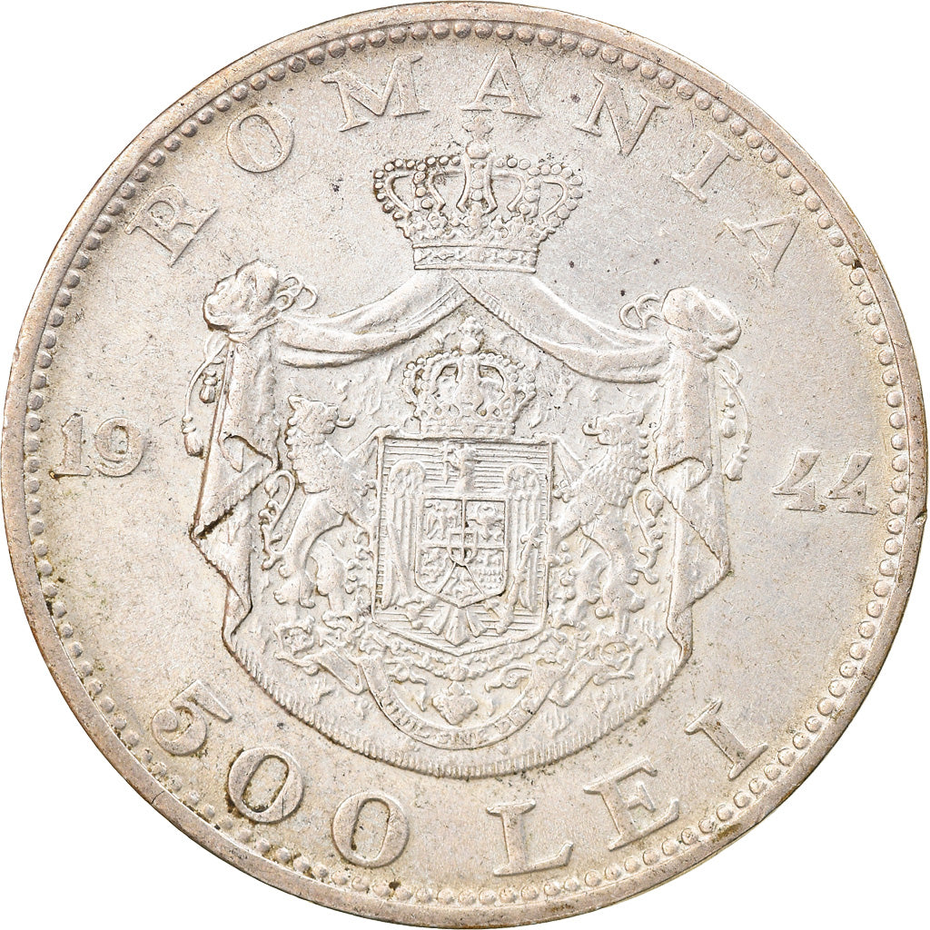Coin, Romania, Mihai I, 500 Lei, 1944, EF(40-45), Silver, KM:65
