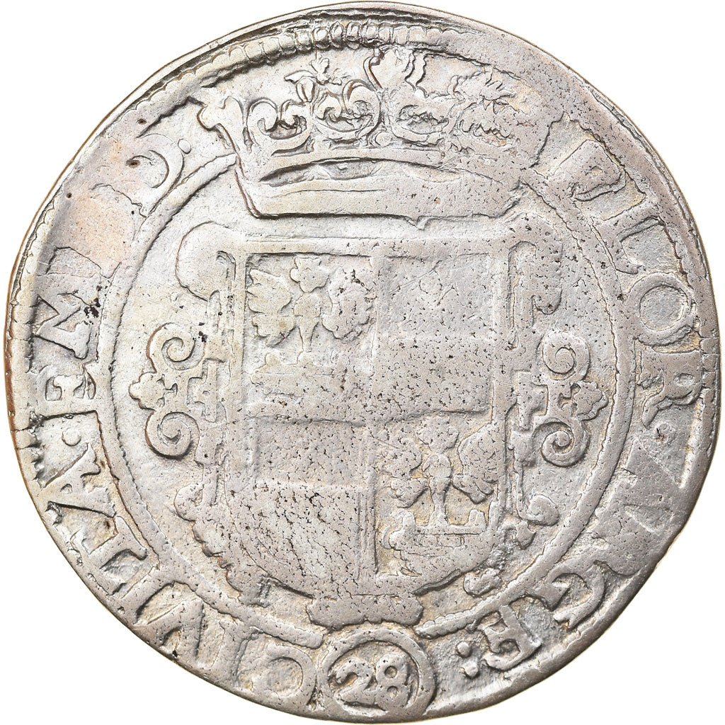 Moneta, Landy niemieckie, Ferdinand II, 28 Stuivers, Florin, Emden, VF(20-25)