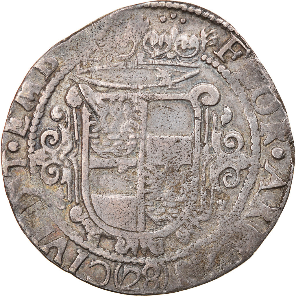 Coin, German States, Ferdinand II, 28 Stuivers, Florin, Emden, VF(30-35), Silver