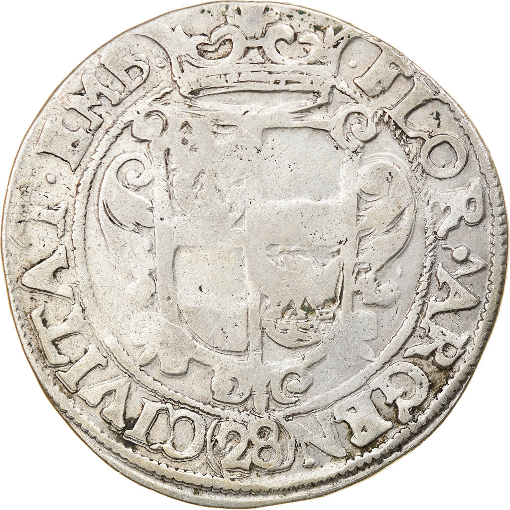 Münze, Deutsch Staaten, Ferdinand III, 28 Stuivers, Florin, Emden, S+, Silber