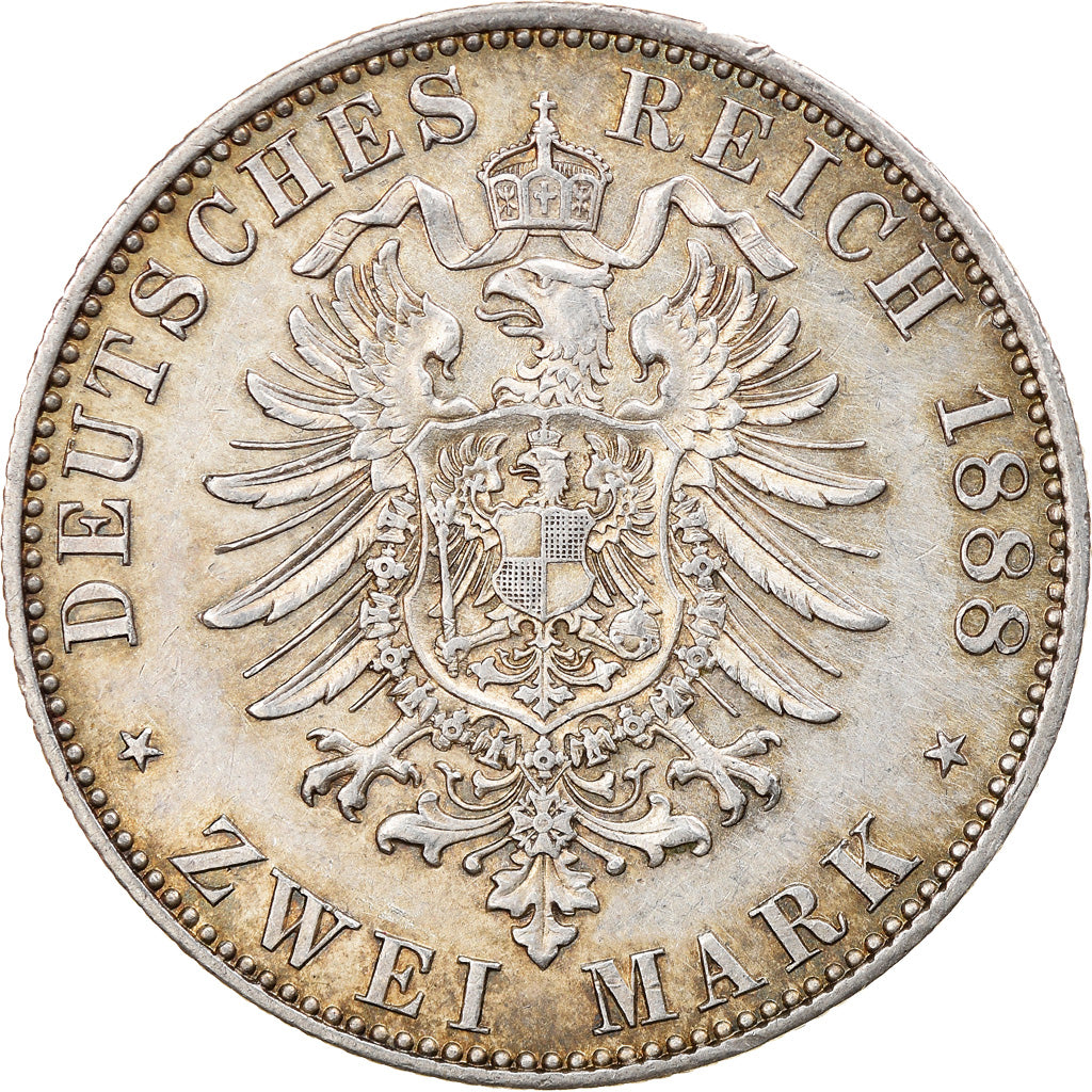 Monnaie, Etats allemands, PRUSSIA, Friedrich III, 2 Mark, 1888, Berlin, TTB+
