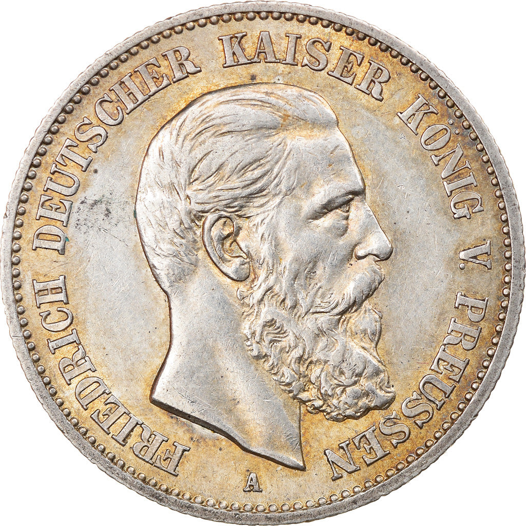 Coin, German States, PRUSSIA, Friedrich III, 2 Mark, 1888, Berlin, AU(55-58)