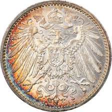 Moneta, NIEMCY - IMPERIUM, Wilhelm II, Mark, 1915, Berlin, MS(64), Srebro, KM:14