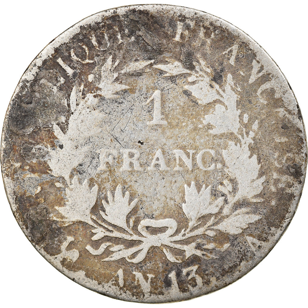 Coin, France, Napoléon I, Franc, An 13 (1805), Paris, VG(8-10), Silver