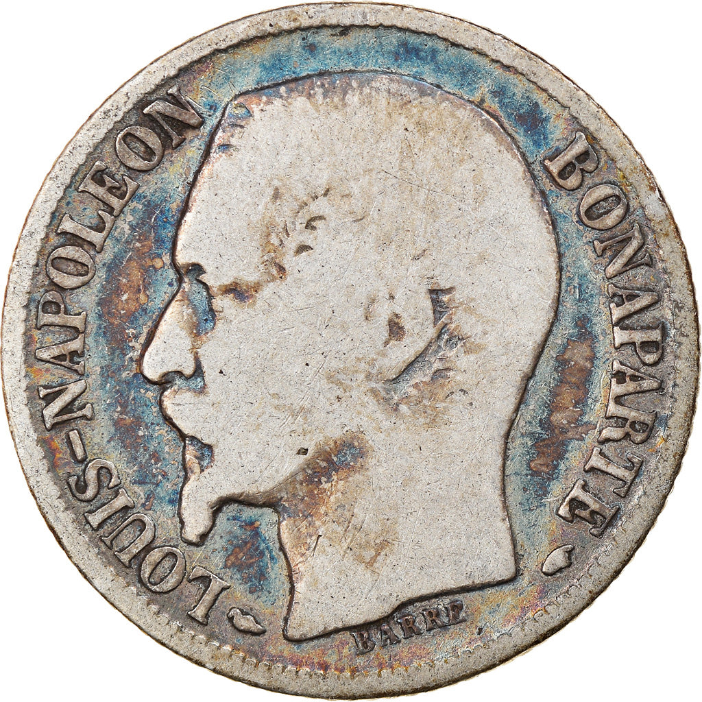 Moneta, Francja, Napoleon III, Napoléon III, Franc, 1852, Paris, VG(8-10)