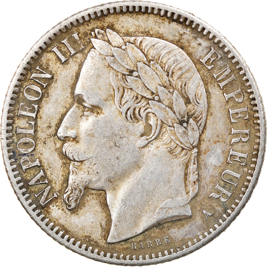 Monnaie, France, 1 Franc, 1867, Paris, TB+, Argent, Gadoury:463, KM:806.1