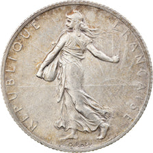 Coin, France, Semeuse, 2 Francs, 1914, Castelsarrasin, AU(50-53), Silver