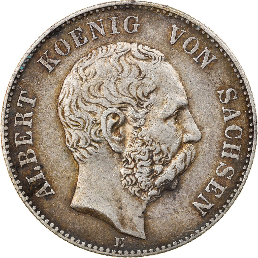 Coin, German States, SAXONY-ALBERTINE, Albert, 2 Mark, 1901, Muldenhütten