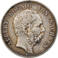 Coin, German States, SAXONY-ALBERTINE, Albert, 2 Mark, 1901, Muldenhütten