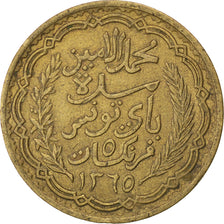 Munten, Tunisië, Muhammad al-Amin Bey, 5 Francs, 1946, Paris, ZF