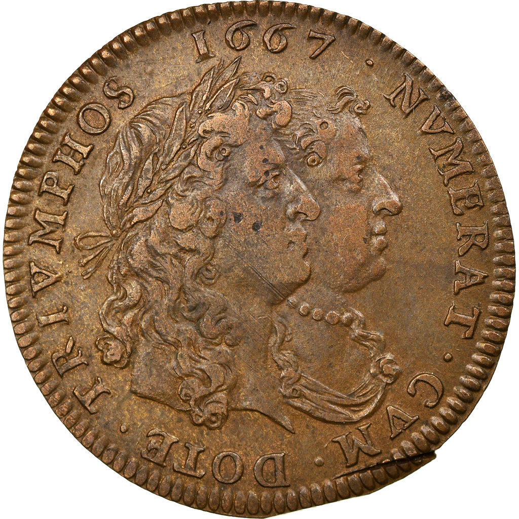Francja, Token, Louis XIV & Marie-Thérèse d'Espagne, Flandre Française