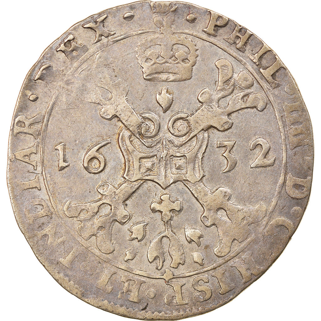 Coin, Spanish Netherlands, BRABANT, Philip IV, 1/4 Patagon, 1632, Antwerp