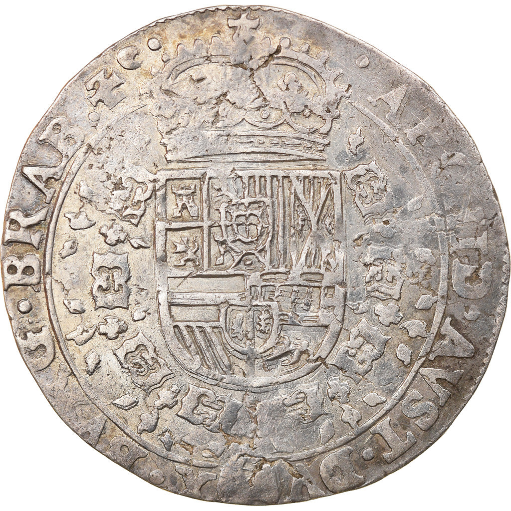 Coin, Spanish Netherlands, BRABANT, Philip IV, 1/4 Patagon, 1632, Antwerp