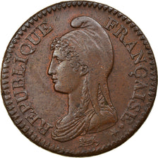 Monnaie, France, Dupré, Decime, AN 7/5, Lille, TTB+, Bronze, KM:644.11, Le