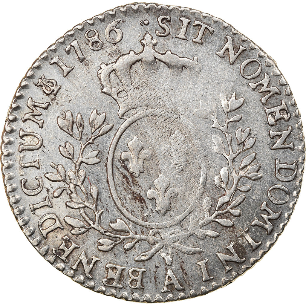 Moeda, França, Louis XVI, 1/10 Écu, 12 Sols, 1/10 ECU, 1786, Paris, AU(55-58)
