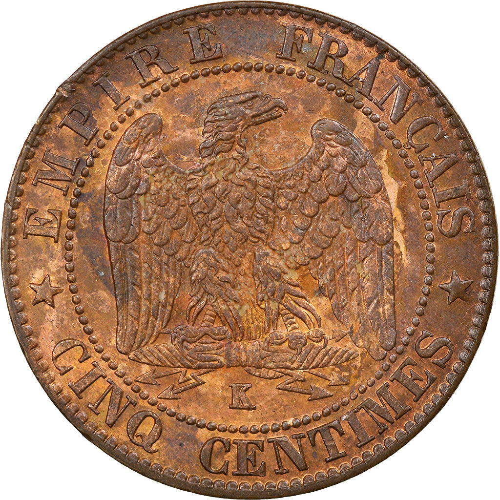 Münze, Frankreich, Napoleon III, Napoléon III, 5 Centimes, 1863, Bordeaux, VZ