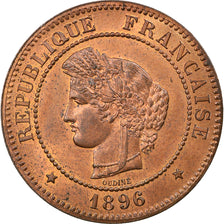 Coin, France, Cérès, 5 Centimes, 1896, Paris, AU(55-58), Bronze, KM:821.1