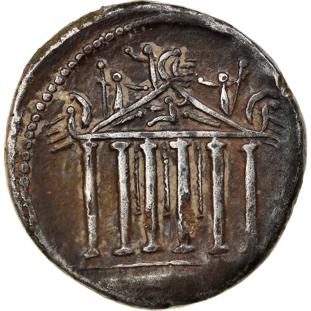 Coin, Petillia, Denarius, 43 BC, Roma, EF(40-45), Silver, Crawford:487/2