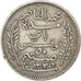 TUNISIA, 50 Centimes, 1916, Paris, KM #237, EF(40-45), Silver, Lecompte #165,...