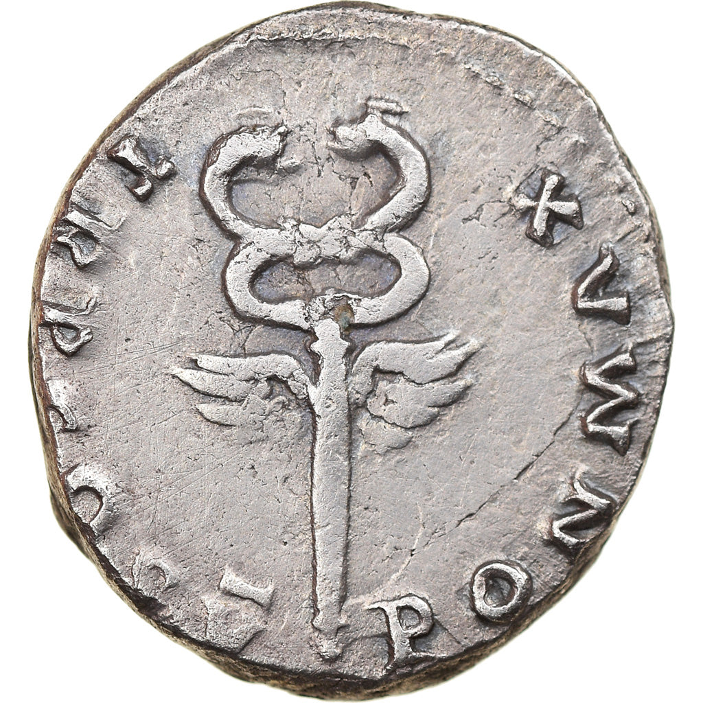 Coin, Vespasian, Denarius, AD 74, Roma, AU(50-53), Silver, RIC:75