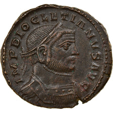 Moneta, Diocletian, Follis, 303, London, BB+, Rame, RIC:28a