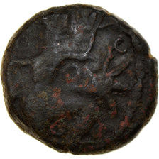 Münze, Bellovaci, Bronze "au personnage courant et aux astres", Ist century BC