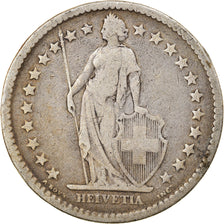 Coin, Switzerland, 2 Francs, 1878, Bern, VF(20-25), Silver, KM:21