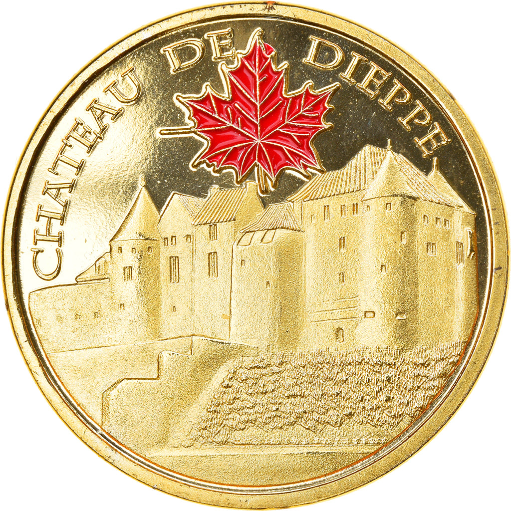 France, Jeton, Jeton Touristique, 76/ Dieppe - Château, Souvenirs et