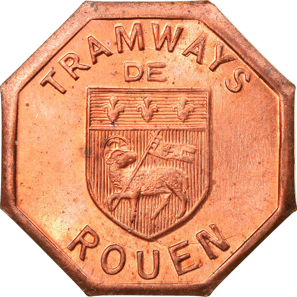 France, Jeton, Rouen, Tramways de rouen, Bon pour une Section, Banlieue, SUP+