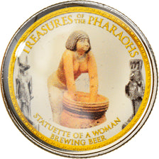 Münze, Ägypten, Statuette of a woman brewing beer, Pound, 2010/AH1431, UNZ