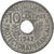 Moneda, Túnez, Ahmad Pasha Bey, 10 Centimes, 1942, Paris, EBC, Cinc, KM:267