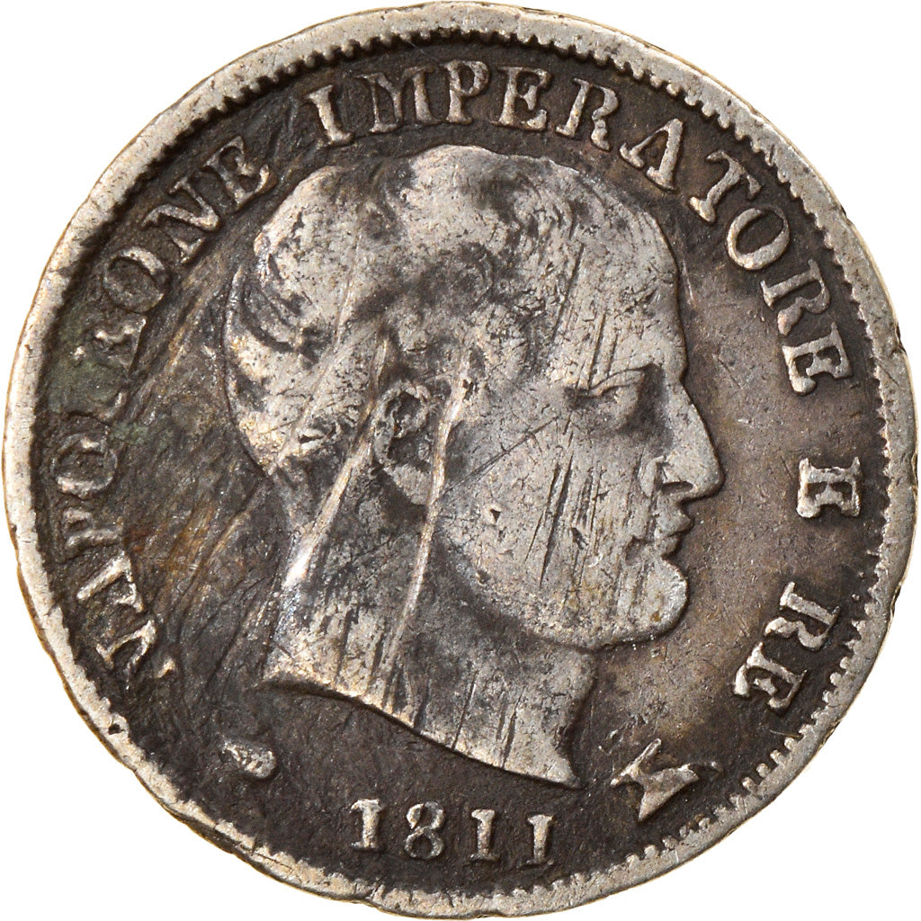 Coin, ITALIAN STATES, KINGDOM OF NAPOLEON, Napoleon I, 5 Soldi, 1811, Milan