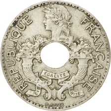 FRENCH INDO-CHINA, 5 Cents, 1938, Paris, KM #18.1a, EF(40-45), Nickel-Brass,...