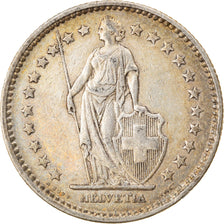 Coin, Switzerland, 2 Francs, 1920, Bern, EF(40-45), Silver, KM:21