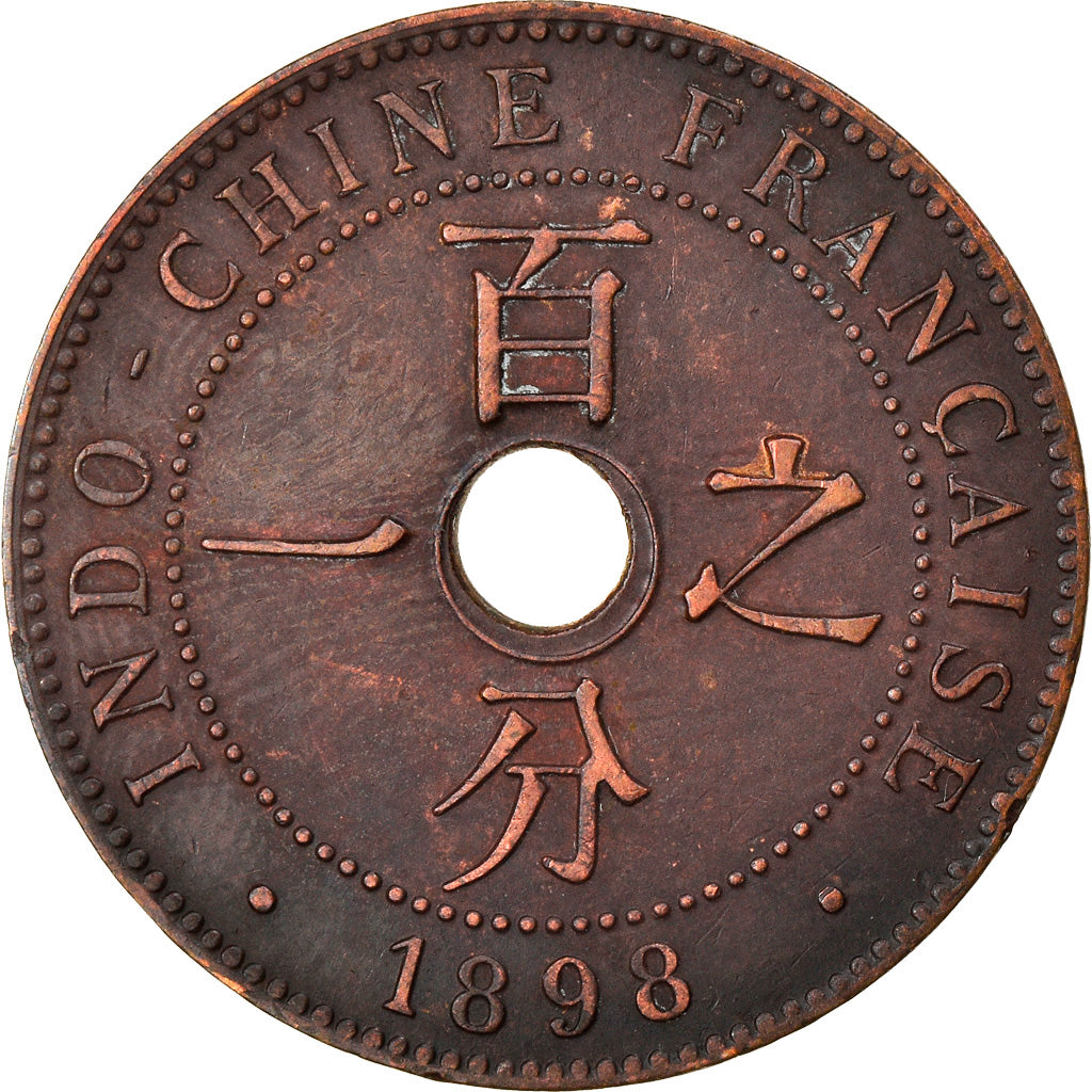 Coin, FRENCH INDO-CHINA, Cent, 1898, Paris, EF(40-45), Bronze, KM:8, Lecompte:53