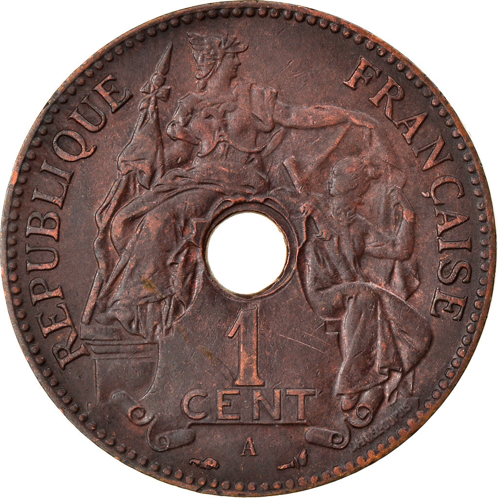 Coin, FRENCH INDO-CHINA, Cent, 1898, Paris, EF(40-45), Bronze, KM:8, Lecompte:53